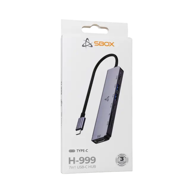 ADAPTER SBOX USB TYPE-C 7u1 HUB H-999 USB-C