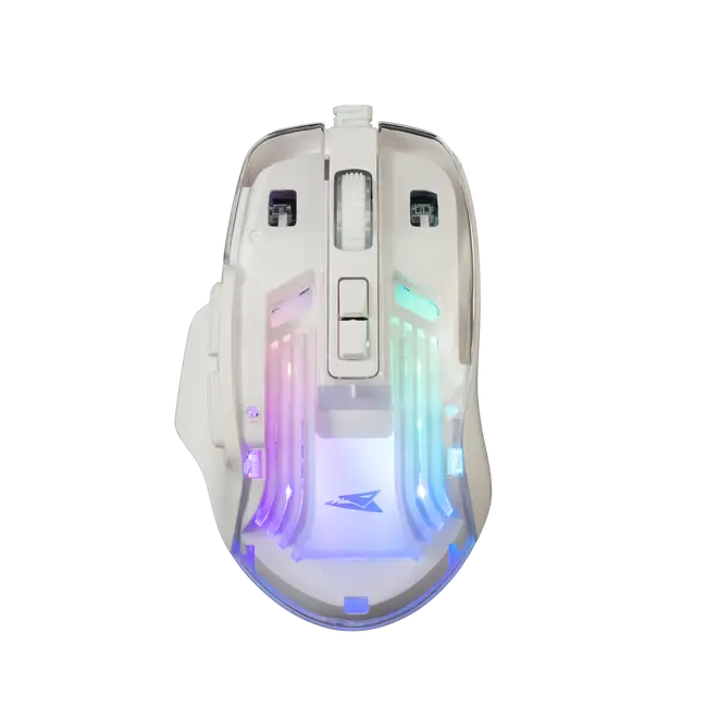 Baracuda MIŠ BGM-062 ANGLERFISH - Bijeli / 3600 dpi