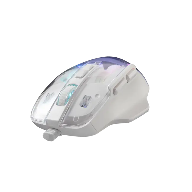Baracuda MIŠ BGM-062 ANGLERFISH - Bijeli / 3600 dpi