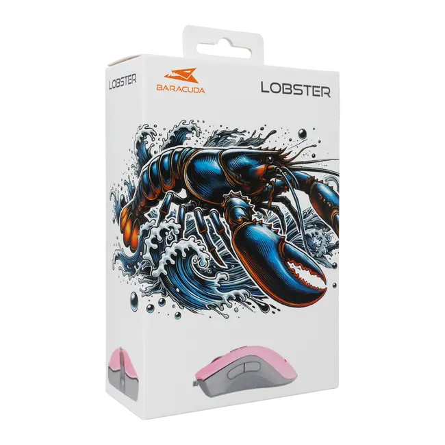 Baracuda MIŠ BGM-084 LOBSTER Roza / 6400 dpi