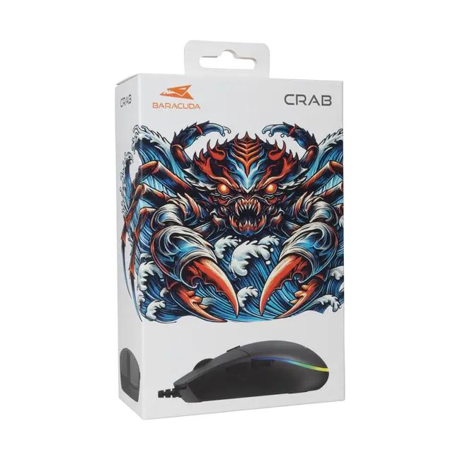 Baracuda MIŠ BGM-111 CRAB CRNI / 3200 dpi
