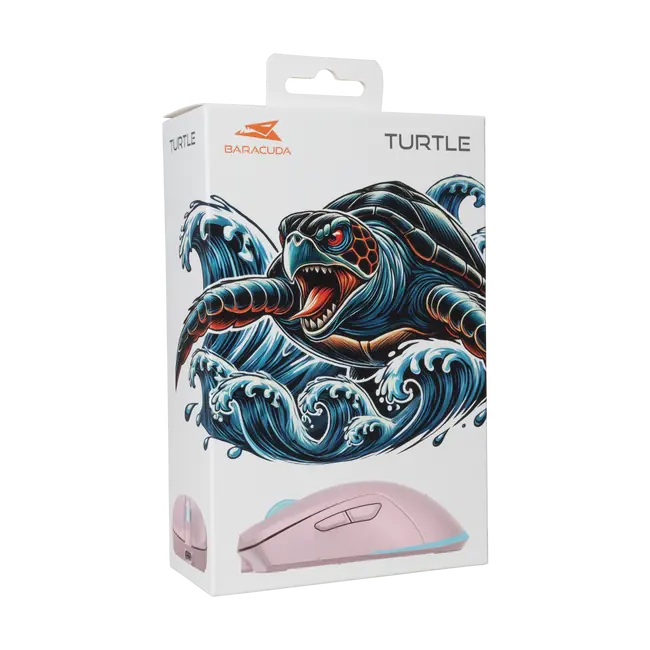 Baracuda MIŠ BGM-124 TURTLE ROZA / 3200 dpi / Wireless