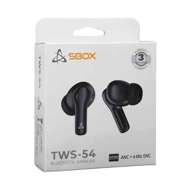 EARBUDS SBOX EB-TWS-54 Crne/ANC+ 4 Mic ENC