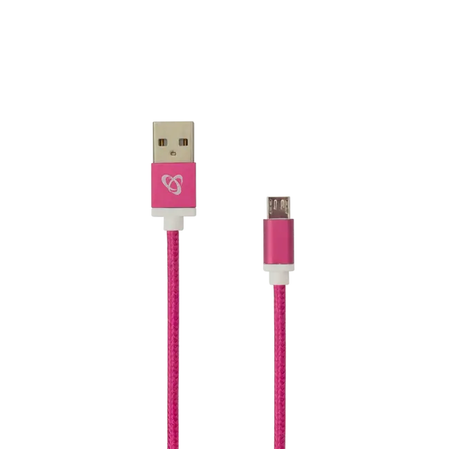 KABEL SBOX USB->MICRO USB M/M 1,5M Fruity Roza