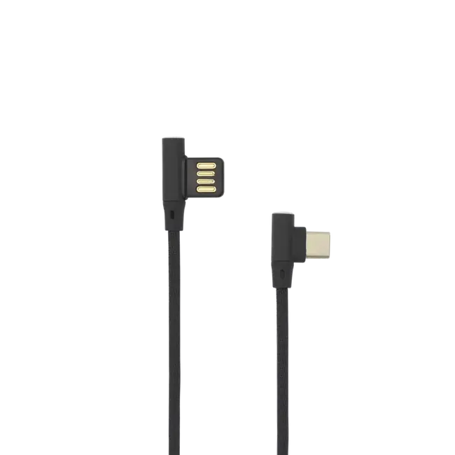 KABEL SBOX USB->TYPE-C 90 M/M 1,5M Crni