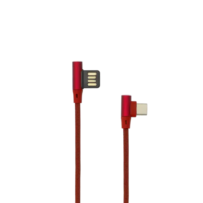 KABEL SBOX USB->TYPE-C 90 M/M 1,5M Crveni