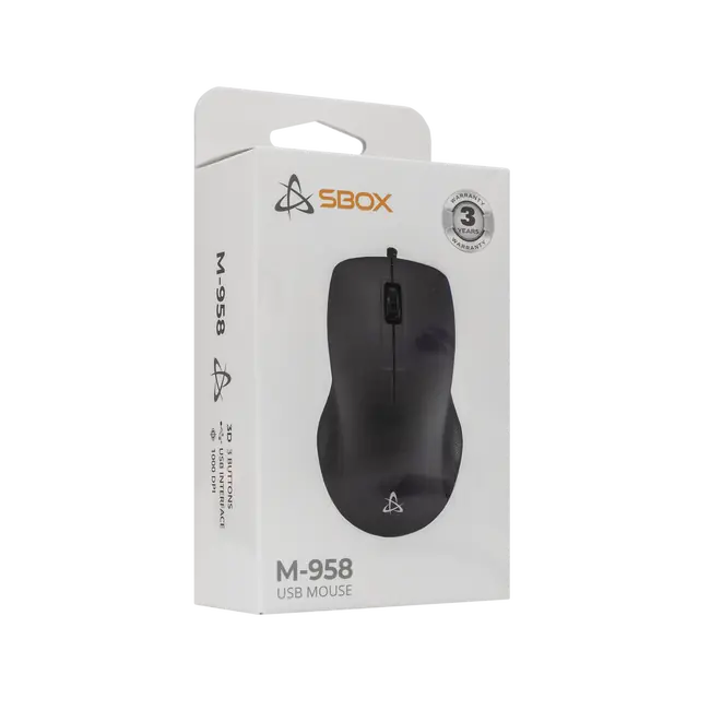 MIŠ SBOX M-958 Crni