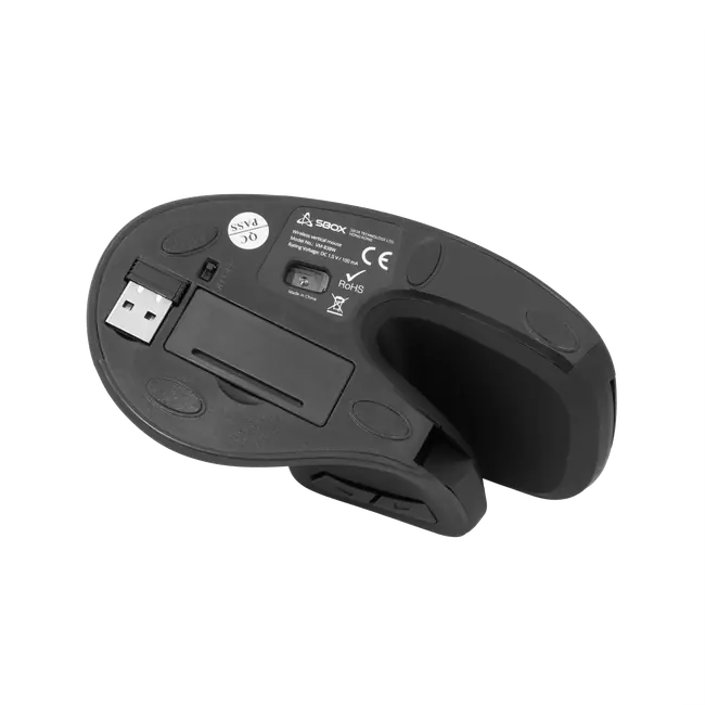 MIŠ SBOX VM-838W Vertical Wireless Crni