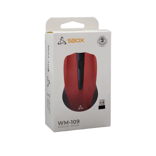 MIŠ SBOX WM-109 Crveni / Bežični