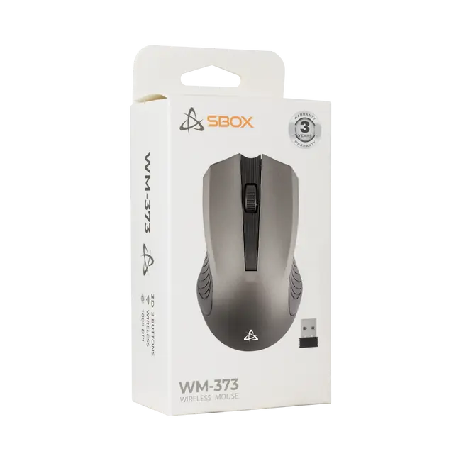 SBOX WM-373 Wireless Optical Mouse - Grey