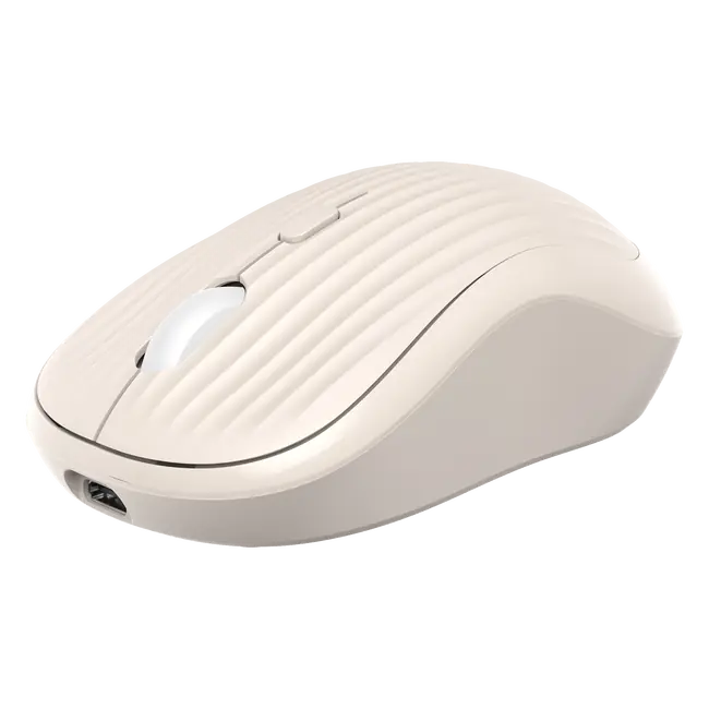 SBOX WM-602 Bluetooth and 2.4 GHz Rechargeable Wireless Mouse - Beige