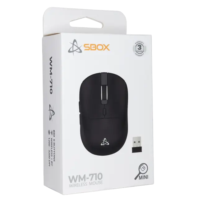 MIŠ SBOX WM-710 Crni Bežicni