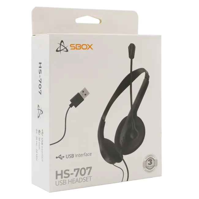 SLUŠALICE + MIKROFON SBOX HS-707 / USB