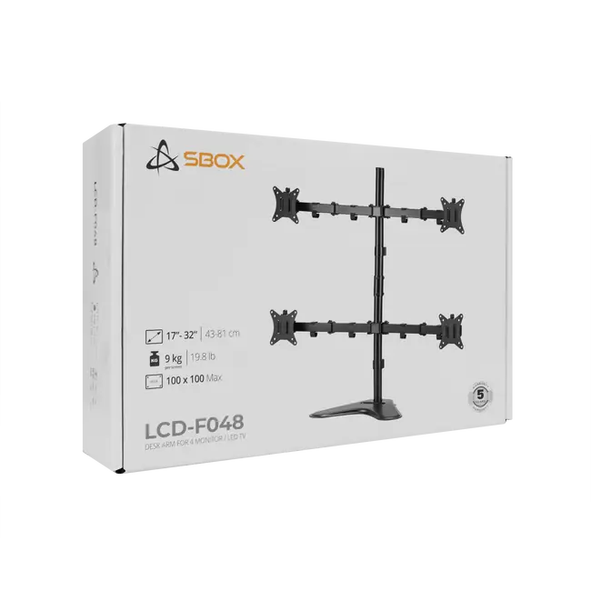STALAK SBOX Desktop LCD-F048-2 (17-32"/4x9kg/100x100)