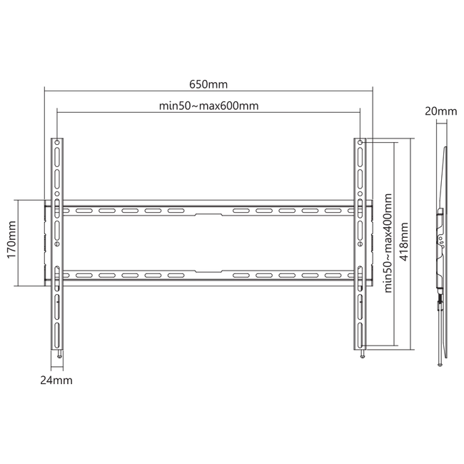 STALAK SBOX PLB-2264F-2 (37-80"/45kg/600x400)