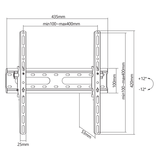 STALAK SBOX PLB-2544T-2 (32-70"/45kg/400x400)