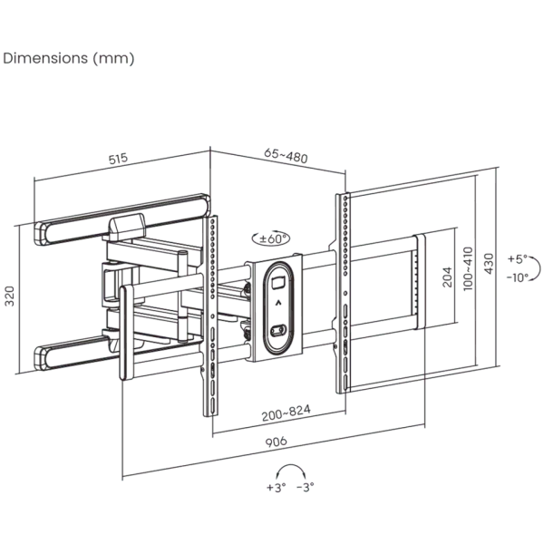 STALAK SBOX PLB-8148 (43-100"/60kg/800x400)