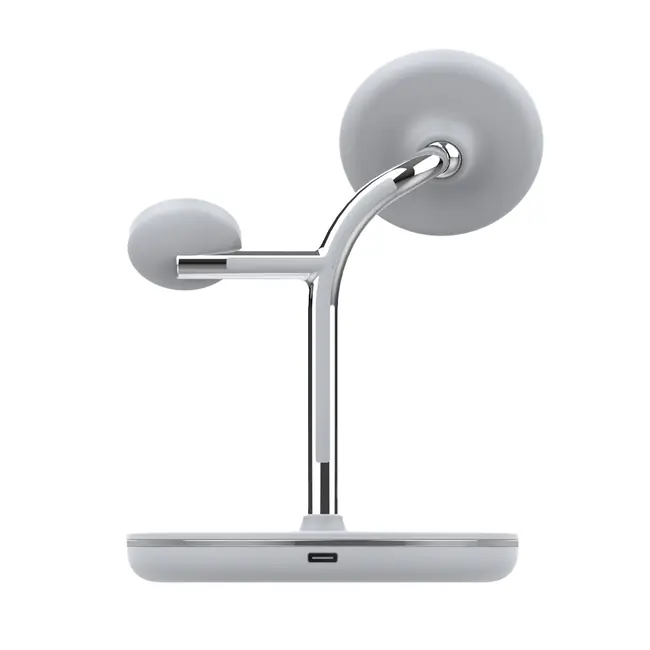 TELLUR 3-IN-1 MAGSAFE CERTIFIED WIRELESS DESK CHARGER, 15W, WATCH 2.5W, TWS 5W, WHITE