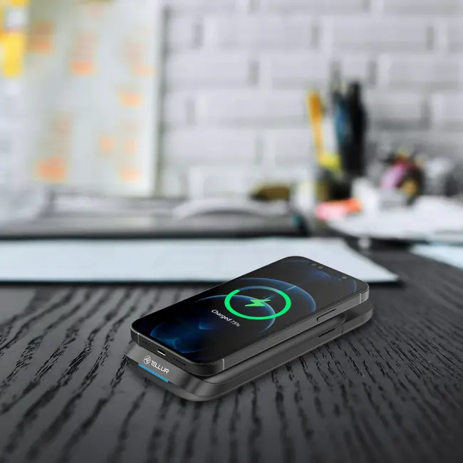 TELLUR 3-IN-1 QI WIRELESS DESK CHARGER, 15W, QI CERTIFIED, FOLDABLE, BLACK