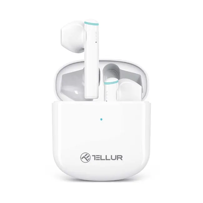 TELLUR AURA TRUE WIRELESS EARPHONES, APP, WHITE
