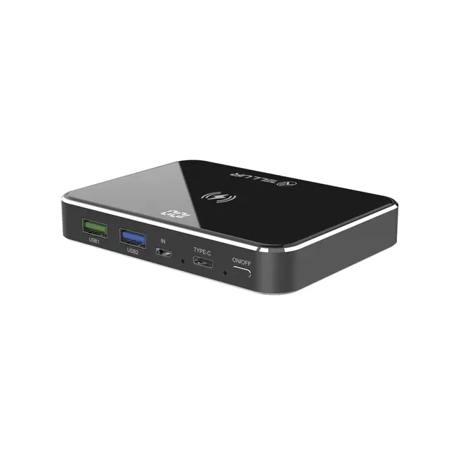TELLUR POWER BANK GPD100 Graphene 10000mAh power bank Qi + 2xQC3.0 + PD, black