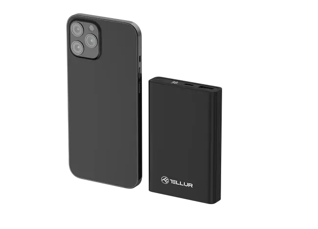 TELLUR POWER BANK PD701 Compact Pro 10000mAh, 2xQC3.0 22.5W + PD 20W LCD Display BLACK