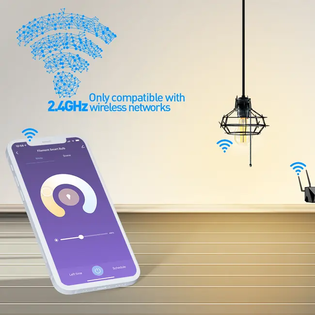 TELLUR SMART WIFI FILAMENT BULB E27, 6W, WHITE/WARM, DIMMER