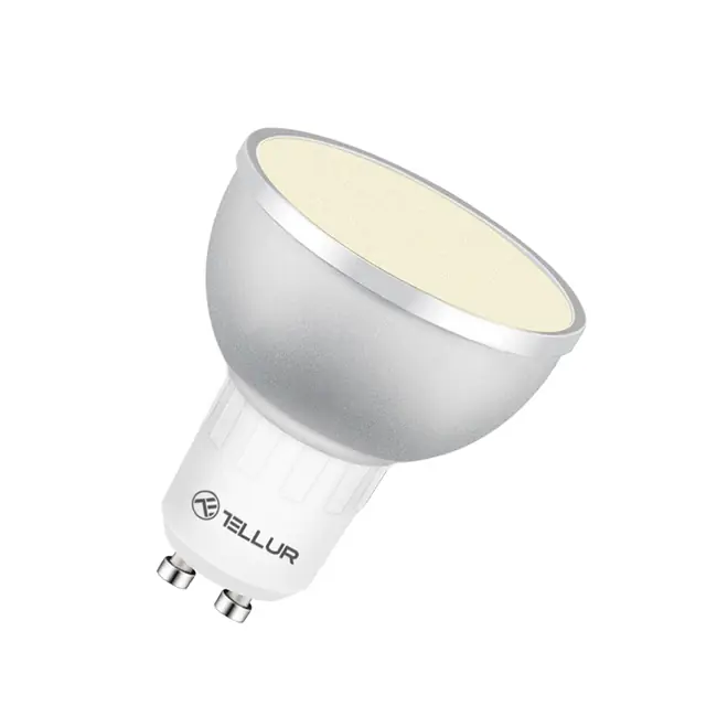 TELLUR SMART WIFI LED BULB GU10, 5W, WHITE/WARM/RGB, DIMMER