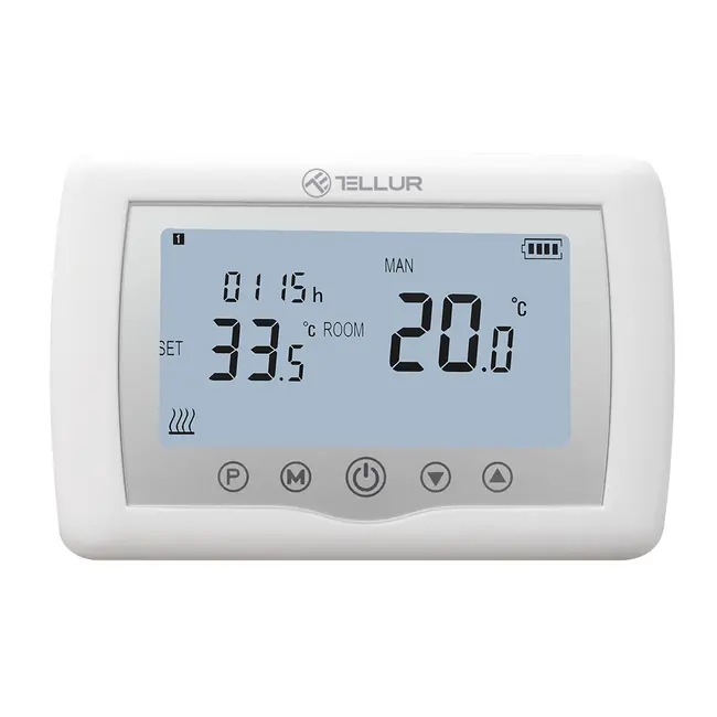 TELLUR SMART WIFI THERMOSTAT, BOILER, WHITE
