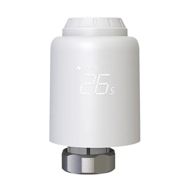 TELLUR SMART WIFI THERMOSTATIC RADIATOR VALVE RVSH1, LED, WHITE