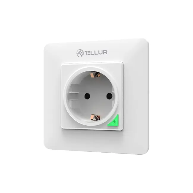 TELLUR SMART WIFI WALL PLUG, 3000W, 16A, WHITE
