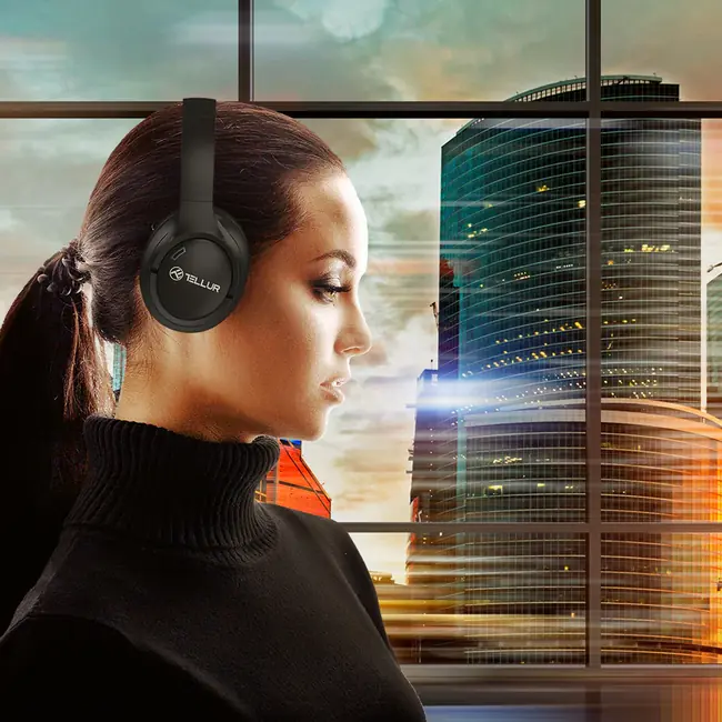 TELLUR VIBE BLUETOOTH OVER-EAR HEADPHONES, ANC