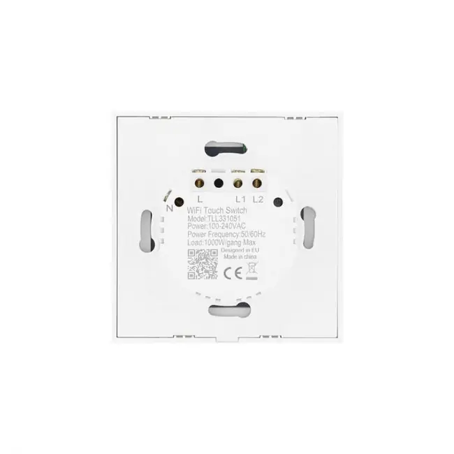 TELLUR WIFI ELECTRICAL SWITCH 2-PORTS, 1800W, 10A