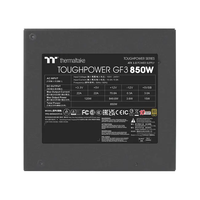 THERMALTAKE NAPAJANJE TOUGHPOWER GF3 850W