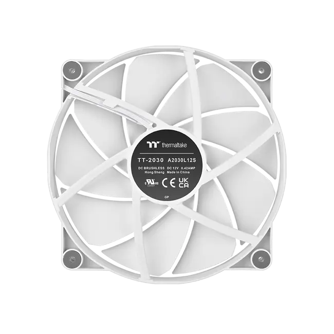 THERMALTAKE VENTILATOR ZA KUCIŠTE CT200 PC Cooling Fan White Single Pack/Fan/2030/PWM500~900RPM/White