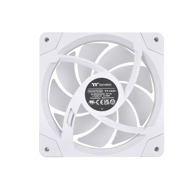 THERMALTAKE SWAFAN EX12 RGB White 120mm Case Fan, 3-Pack