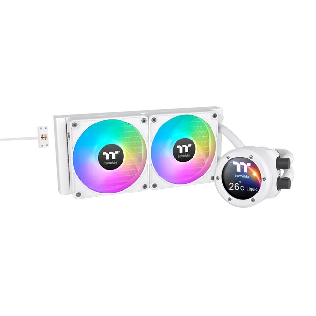 THERMALTAKE VODENO HLAĐENJE TH240 V2 Ultra EX ARGB AIO SNOW
