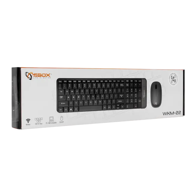 TIPKOVNICA + MIŠ SBOX WKM-22 / Bežični / HR