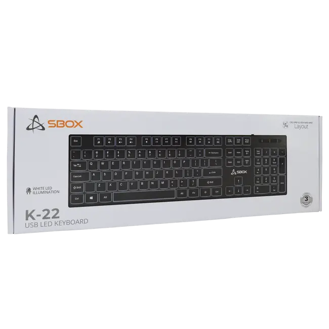 TIPKOVNICA SBOX K-22 CRNA / HR