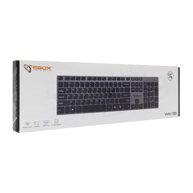 SBOX WK-131 Metal Wireless Keyboard / US