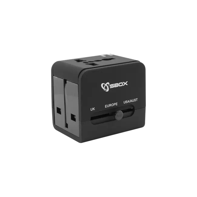 UNIVERZALNI PUTNI ADAPTER+USB PUNJAČ SBOX TA-23
