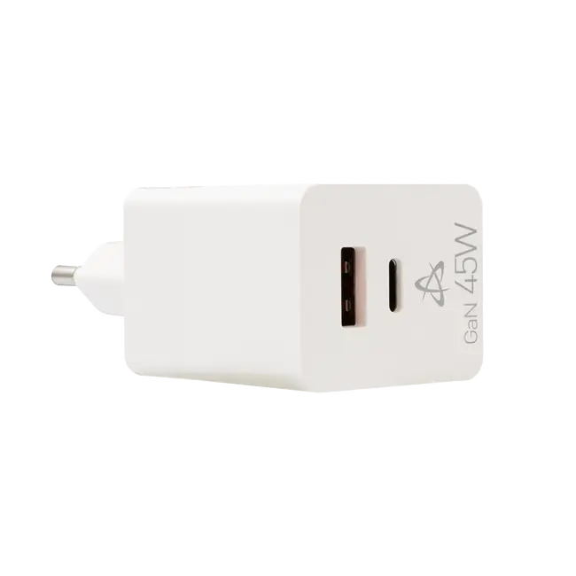 USB KUĆNI PUNJAČ SBOX HC-45 / 2 ULAZA 45W GAN