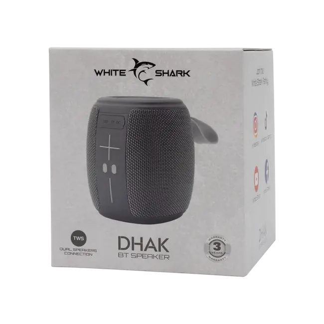 White Shark BLUETOOTH ZVUČNIK GBT-888 DHAK sivi