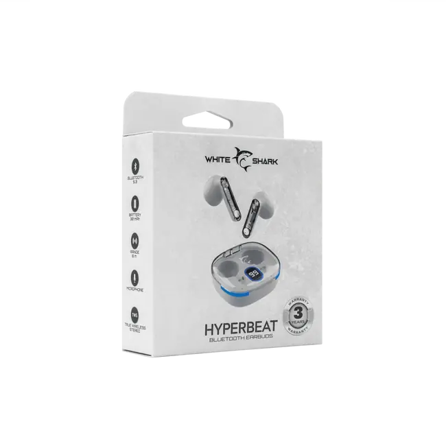White Shark EARBUDS GEB-TWS37 HYPERBEAT - White / Bluetooth