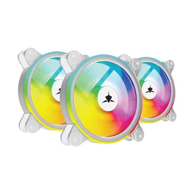 White Shark FAN GCF-S028-005 NEBULA-2 BIJELI ARGB KIT