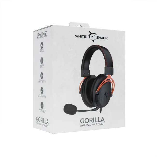 White Shark HEADSET GH-2341 GORILLA - Black-Red