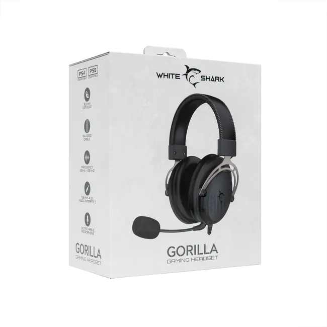 White Shark HEADSET GH-2341 GORILLA Crno/sive