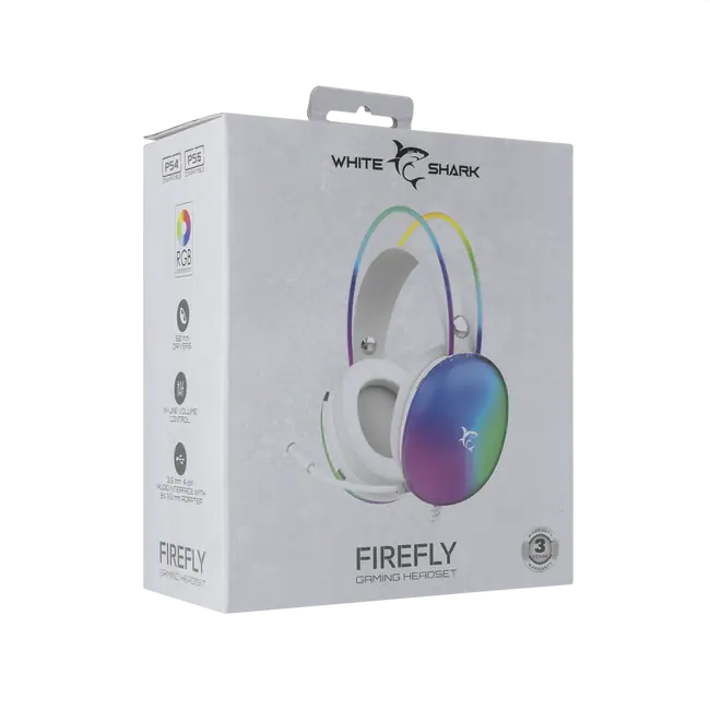 White Shark GH-2342 FIREFLY Gaming Headset - White