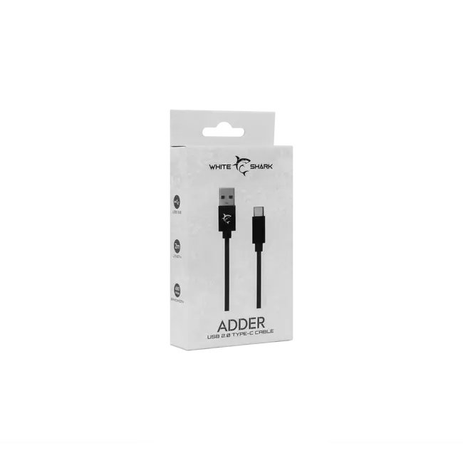 White Shark KABEL ADDER USB->TYPE-C 2.0 M/M 2M