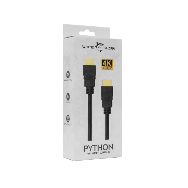White Shark KABEL PYTHON HDMI-HDMI 2.0 M/M 2M 4K@60Hz